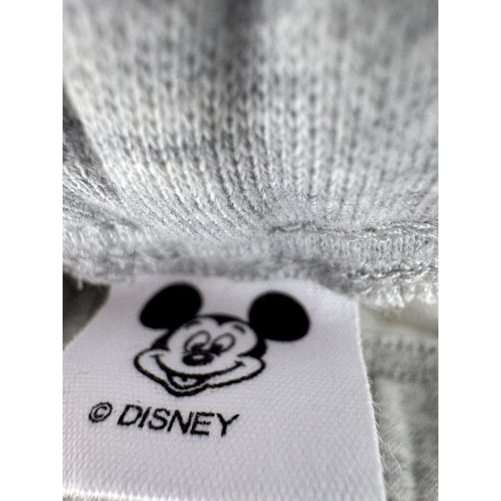 Disney Mickey Mouse Sweatpants Mens Approx M Gray Heavyweight Fleece Joggers - Picture 2 of 11
